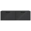 Wall Mounted TV Cabinet Black 98 x 31 x 30 cm Particleboard