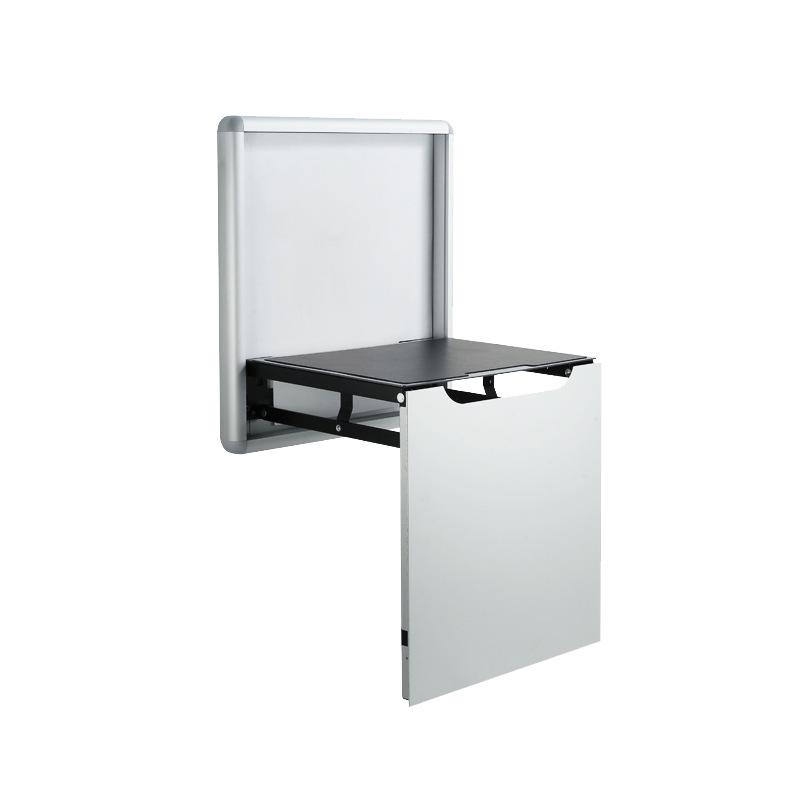 Wall-Mounted Folding Shoe Cabinet and Stool for Entrance or Bathroom
