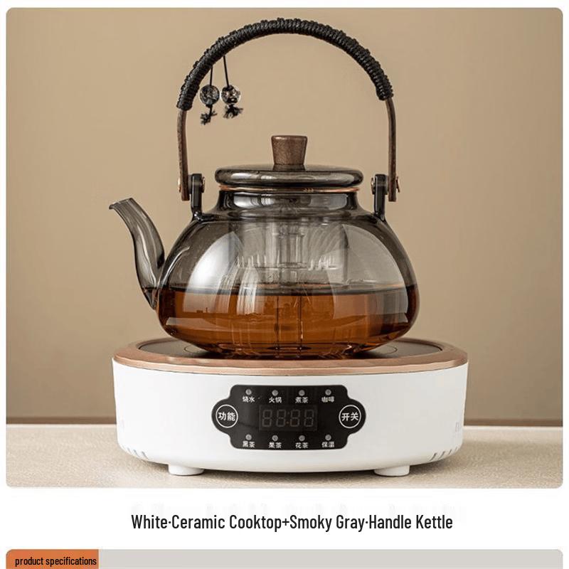 White Ceramic Electric Tea Set