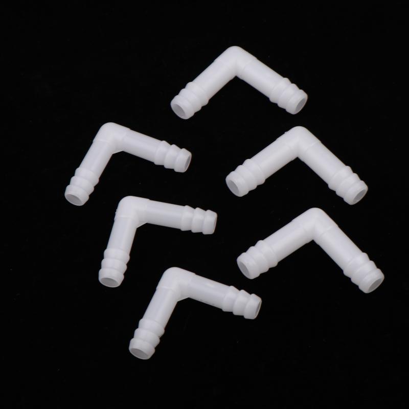 5Pcs 8/10Mm Pe Elbow Connector Aquarium Tank Air Pump Hose Pagoda Joint Watering Irrigation Garden Water Pipe Connector