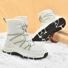 Large Size Women's Snow Boots Comfortable Warm Waterproof Non-Slip Cotton Shoes for Cold Weather