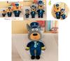 Sheriff Labrador Stuffed Animal Toy Customizable Design Available In 30cm 45cm And 60cm Sizes Yellow/grey