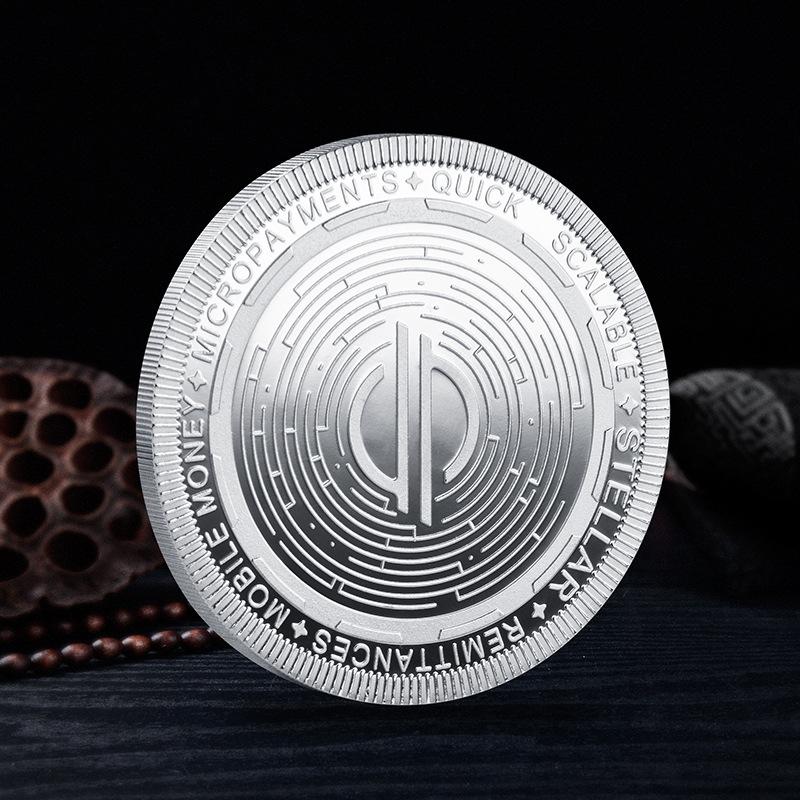 1pc Creative Digital Cryptocurrency Commemorative Coin Crypto Steem Stellar Metal Collectible Coins
