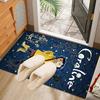 Nighttime Adventure Doll Rug Office Carpet Non-Slip Mat, Chair Rug Floor Covering for Gaming, Bedroom, Living Room , Home Decor Christmas Gift