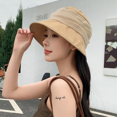 Hut Damen Frühling und Sommer neu Sonnenschutz Visor Hut Mode hochwertig atmungsaktiver Bucket Hat