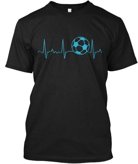 Soccer Heartbeat T shirt Made in the USA Size S to 5XL S