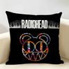 British Band RRadiohead Cushion Cover Natural Linen Organic Fabric DoubleSided Printing Room Sofa Decor Pillow Case