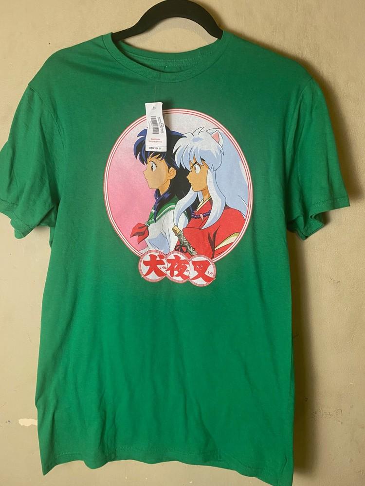 

Inuyasha And Kagome ANIME Green Graphic T-Shirt SZ M-NWT Unisex T-Shirt XXXXL