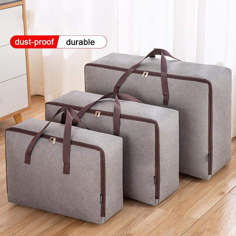 Large Underbed Dustproof Clothes Storage Bags Oxford Cloth Quilt Waterproof Storage Bag Ziped Organizer Wardrobe Boxes
