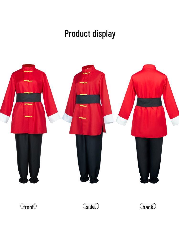 Costume Cosplay di Ranma Saotome per Halloween – Abito da Allenamento in Stile Cinese per Esibizioni sul Palco