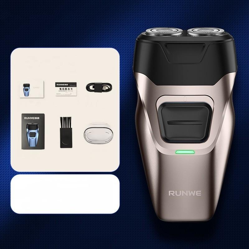 

Электробритва USB Перезаряжаемая Бритва Моющаяся Для Мужчин С Индикатором Света коричневый