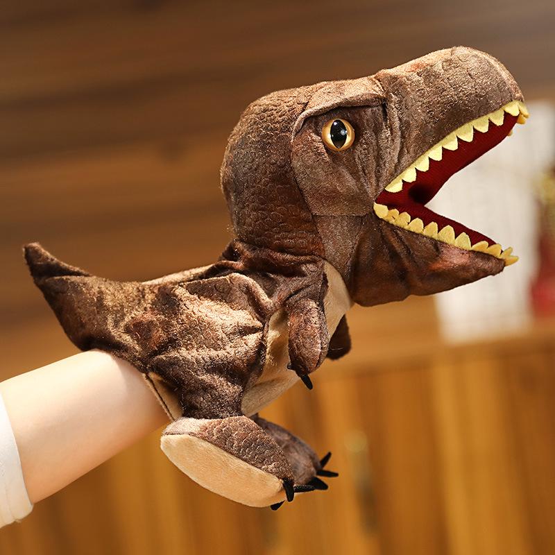 Cute Cartoon Parent-Child Plush Puppet: Dinosaur, Whale, Crocodile, Shark