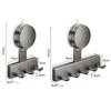 Suction Cup Hooks No Drill Wall Mount Heavy Duty Bathroom Organizer Multi Hook Towel Rack Shower Door Back Adhesive Hanger Strong Hold Reusable