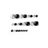 24Pcs/Set Quick Nails Short Black Toenails With Silver Glitter False Nials Sticker Wearable Waterproof Manicure Finished Nails
