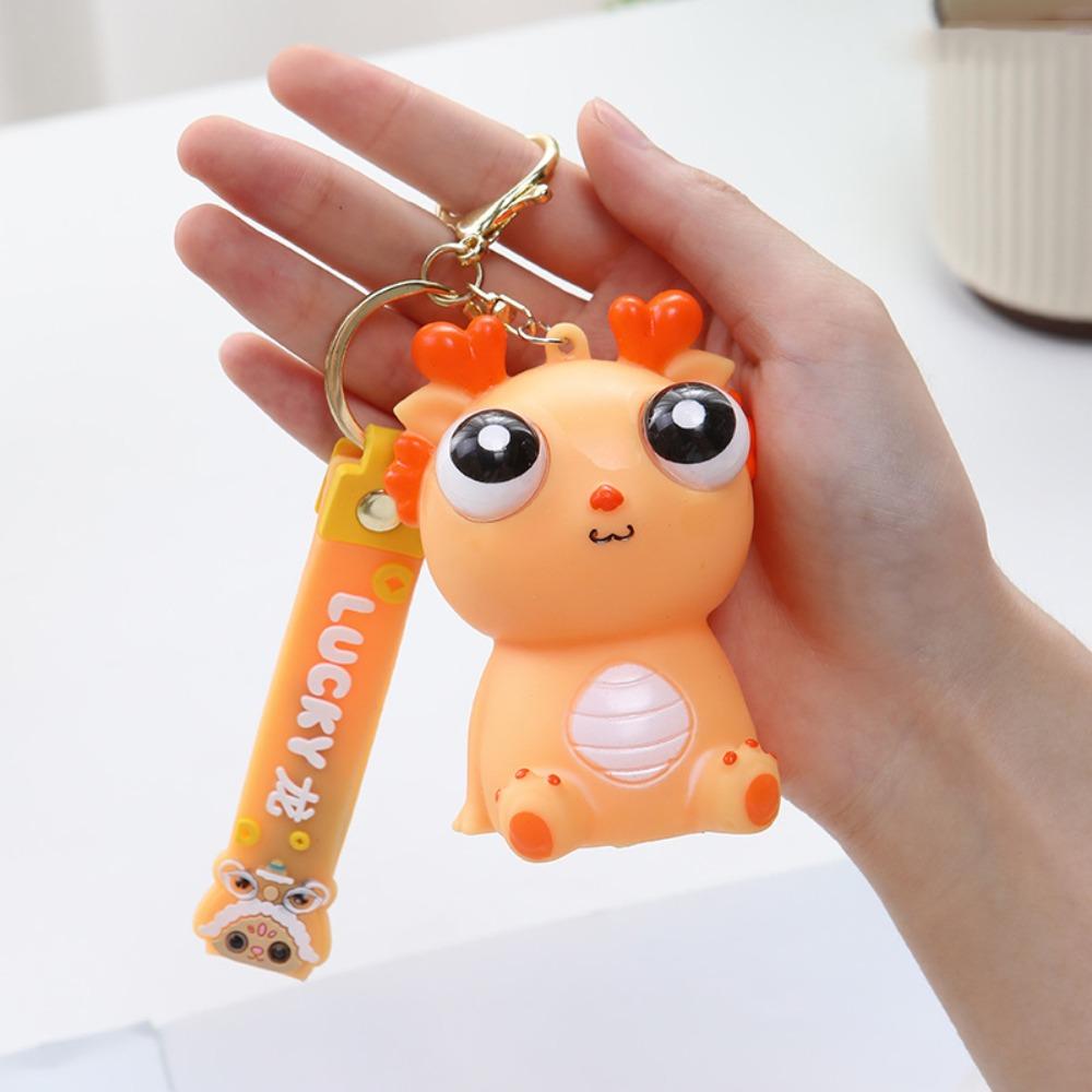 

Novelty Doll Pop-eyed Dragon Pendant Simulation Dragon Dragon Squeeze Toys Kids Holiday Gift оранжевый