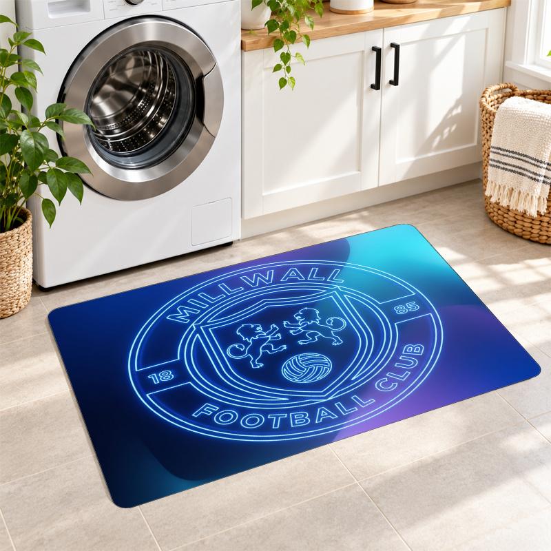 Flannel Kitchen Mat Millwall Football Soft Area Rug Non Slip Floor Carpet Home Decoration