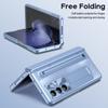 Etui ze stojakiem na zawiasy PC na telefon Samsung Galaxy Z Fold6 5G z folią ze szkła hartowanego/rysikiem