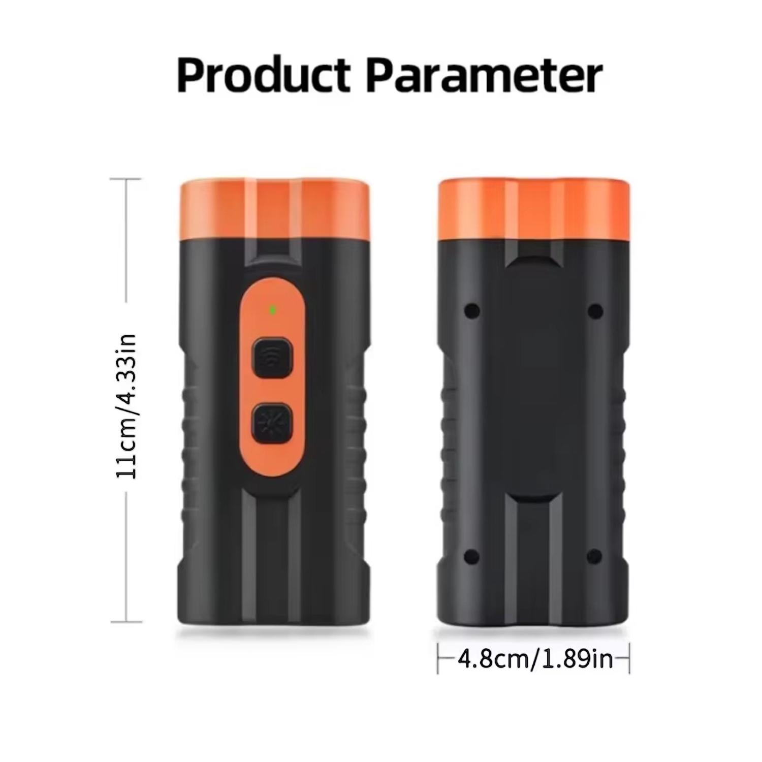 

Ультразвуковой отпугиватель собак с двумя головками, перезаряжаемый через USB, устройство для дрессировки собак, мощное устройство против лая со светодиодным фонариком