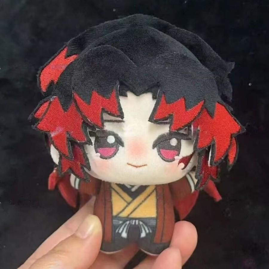 10cm Anime Demon Slayer Kokushibo Plush Doll Pendant Tsugikuni Yoriichi Stuffed Toy Fan Collect Peripherals Toys Birthday Gift