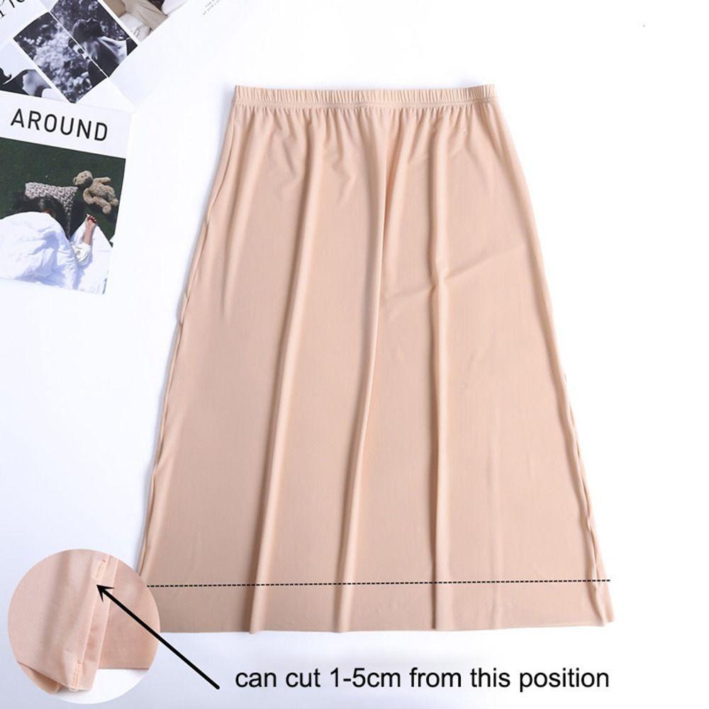 Of Petticoat Underskirt Half Slips Women Long Petticoat Ice Silk Underskirt Safety Underskirt Slips