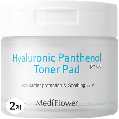 Mediflower Hyaluronic Panthenol Toner Pads, 60 Pieces, 2 Pieces