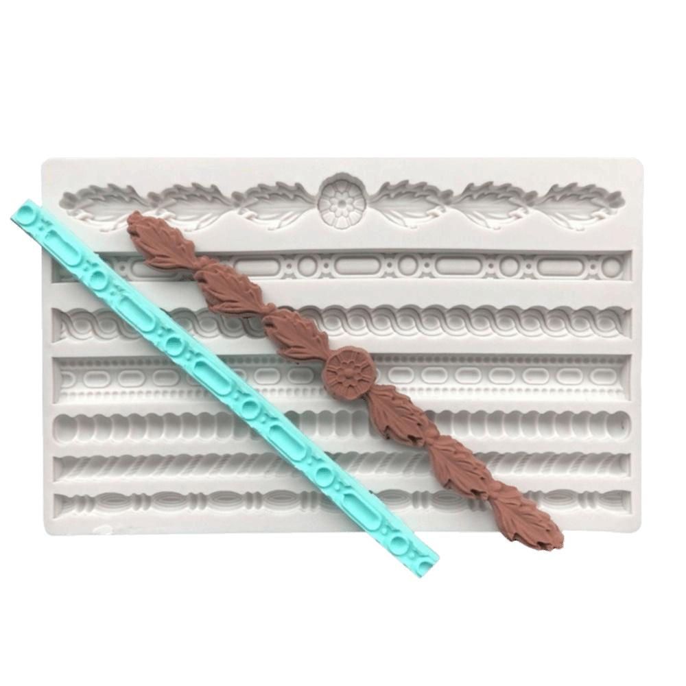 Embossed Pattern Silicone Fondant Mold Non Stick Macrame Mold Tassel Mold  Fondant Gumpaste