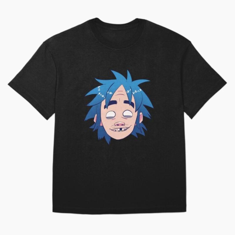 Gorillaz 2D Graphics 100Cotton Unisex Shirt 2026 Summer New The Mountain Album Unisexs Fashion Y2k Short Sleeve Tshirt Fan Gift