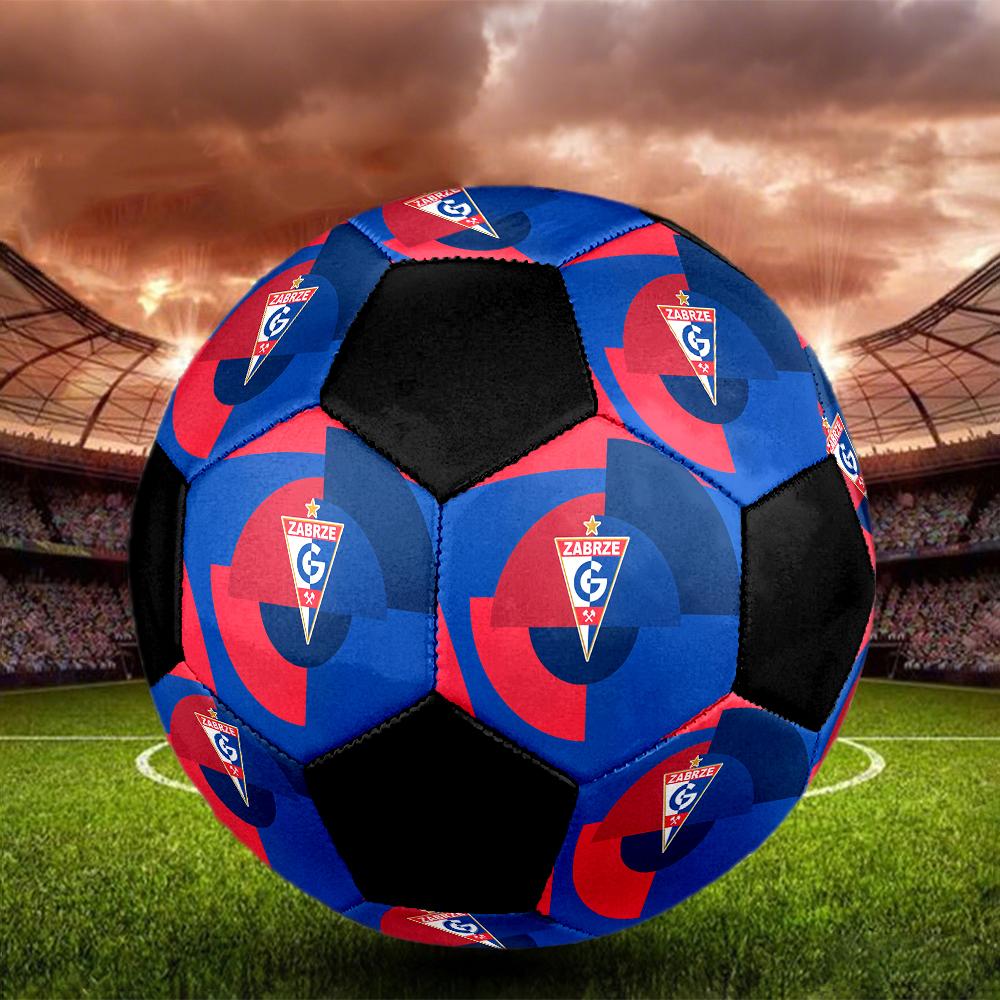 MĂRIME 5 Mingea de Fotbal Górnik Zabrze Colorată Pentru Toate Vârstele Cusută la Mașină PVC Gata de Competiție Durabilă cu Salt Ridicat