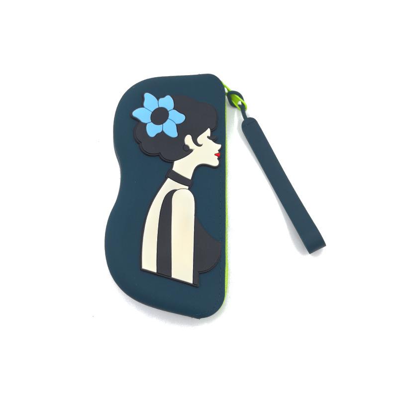 Modische Tragbare Multifunktionale Brillen Tasche Wasserdicht Staubdicht Münzbeutel Silikon Kleine Gegenstände Taschen Brillenetui für Reisen