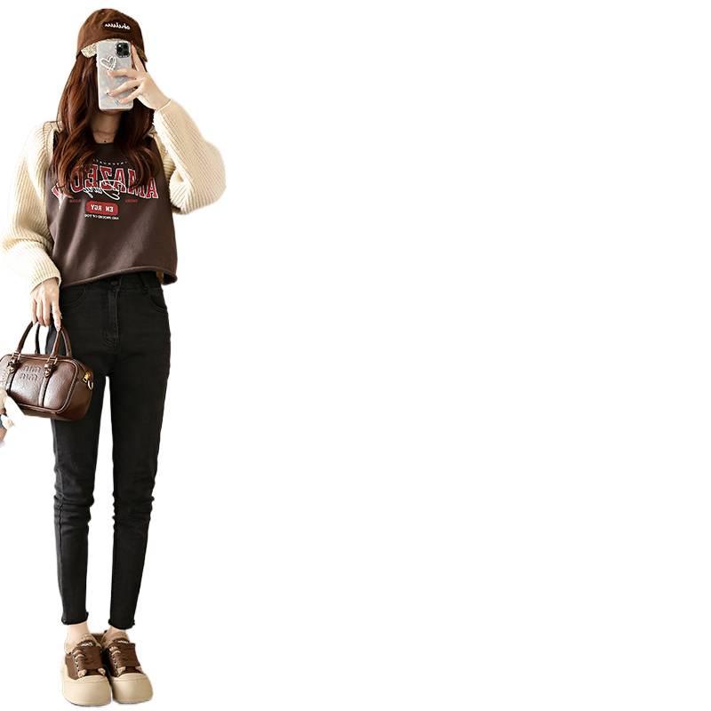 Cotton Shoes Winter New Velvet Warm Casual Sports Shoes Small Size Thick-soled Retro Bread Fluffy Shoes