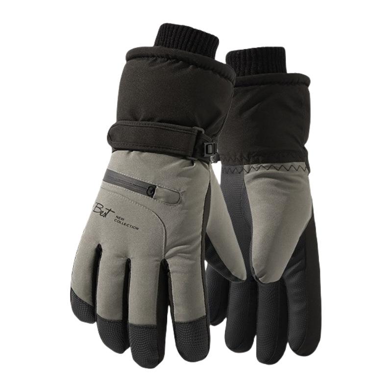 Women Winter Ski Gloves, Touchscreen Warm Fleece Lined Anti-Slip Cycling E-Bike Cold-Proof Gloves
