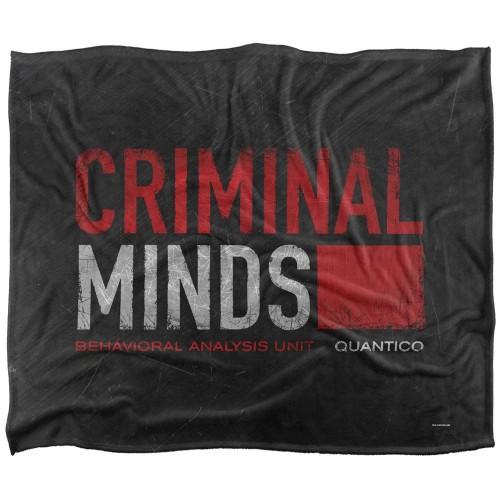 Criminal Minds Silky Logo Supersoft Blanket