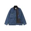 Carhartt WIP FW23 Denim Series Multi-Pocket Heavyweight Work Denim Jacket Men Jackets Stone-Wash-Blue I032703-B89-06