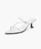 Recur Ecur Padded Loop Pointed Sandals White 1227