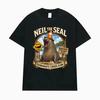Neil The Seal Tasmania's Chaos Icon Funny Viral Seal Meme T Shirt Unisex Fashion Humor Oversized T Shirts Men Summer Tops T Shirt