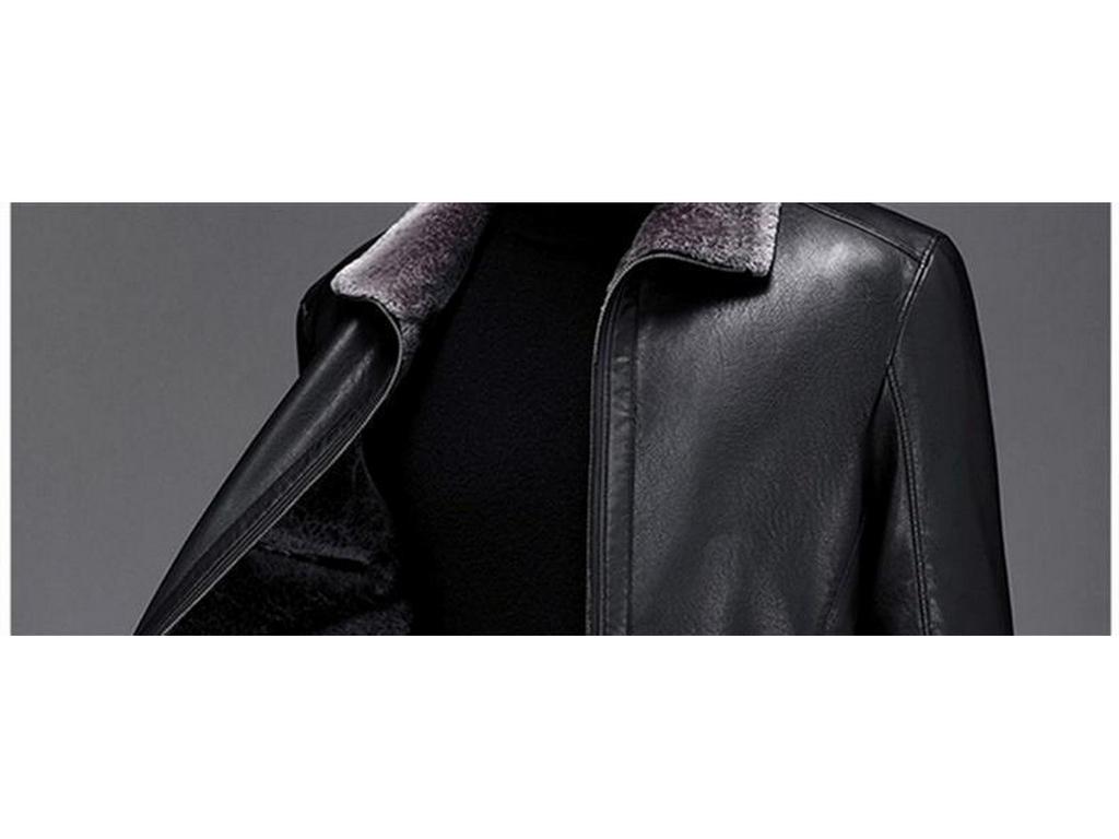 High-Quality Autumn & Winter Large Size Leather & Fur Jacket for Men