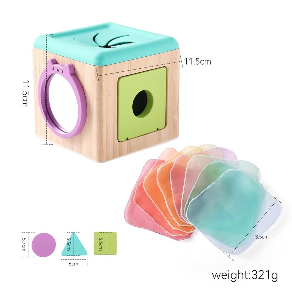 Children Wooden Montessori Toy Kids Magic Tissue Box Exercise Finger Educational Toys for Baby Early Sensory Busy Box Toys Gifts