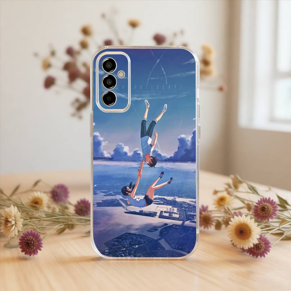 

Weathering With You Phone Case For SamsungA10,12,20,21S,30,31,40,50,51,52,70,71 Transparent Cover Samsung a21s