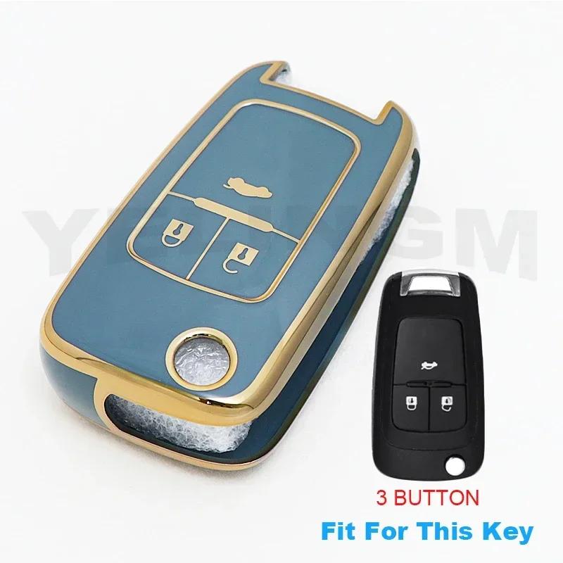 Husă TPU Smart Key Pentru Cheie Auto Chevrolet Fob pentru Chevrolet Chevy Cruze Malibu Camaro Aveo Equinox Impala Sonic 2 3 4 5 Butoane