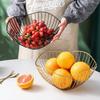 Iron Fruit Basket Fruit Container Bowl Home Creative Drain Display Basket Table Bread Snacks Tray Storage Snacks