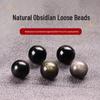 Natural Obsidian Loose Beads for DIY Jewelry Making