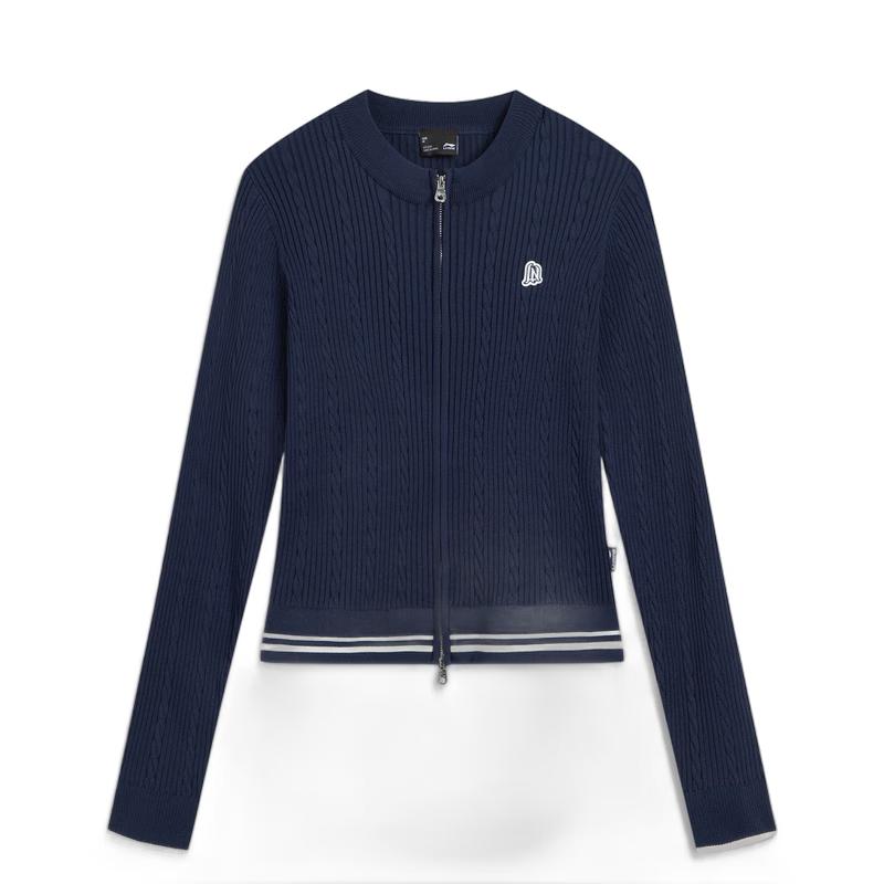 

Li-Ning Women s Round Neck Knit Cardigan Sweater AMBV430 S