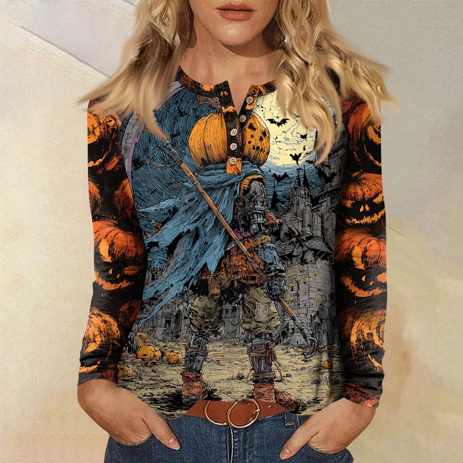 

Женская футболка с принтом, длинный рукав, повседневная мода, базовая, круглый вырез, пуговицы, рукав реглан, топ XXL синий