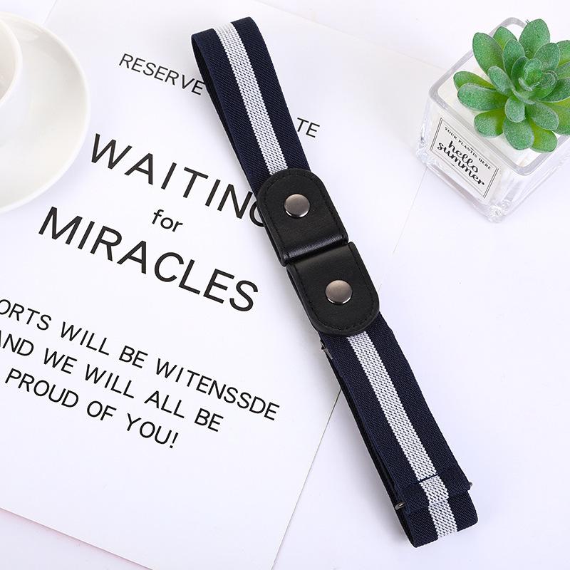 Buckle-Free Belt Ladies Decoration Lazy Belt Casual Elastic Elastic Jeans Belt Han