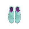 Nike Tiempo Legend 10 Lace Up TF Turf Artificial Turf Cow Leather Soccer Shoes Unisex Green Purple DV4342-300