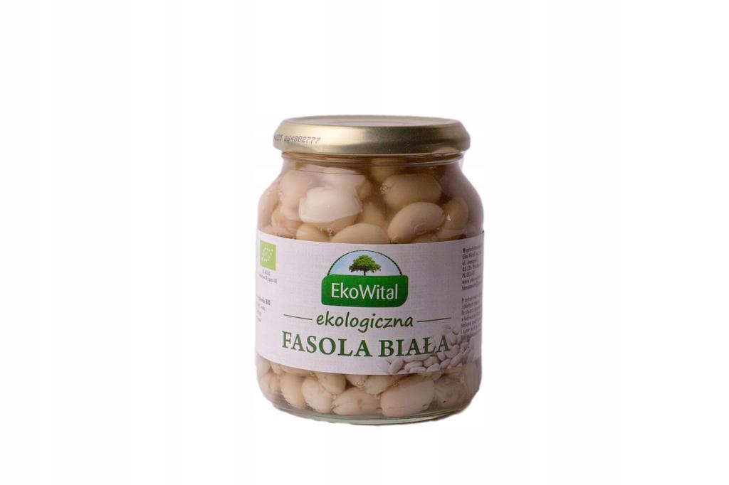 Organic White Beans In Brine 360 G/240 G (EKOWITAL)