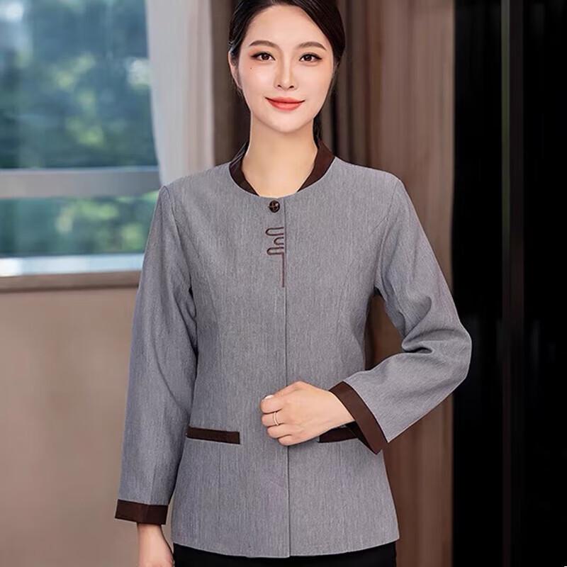 Women s Long-Sleeve Cleaning Work Uniform (2-Piece Set) 5XL