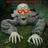 Bald Head Halloween Crawling Ghost Electric Climbing Zombie Figure  Haunted House Prop