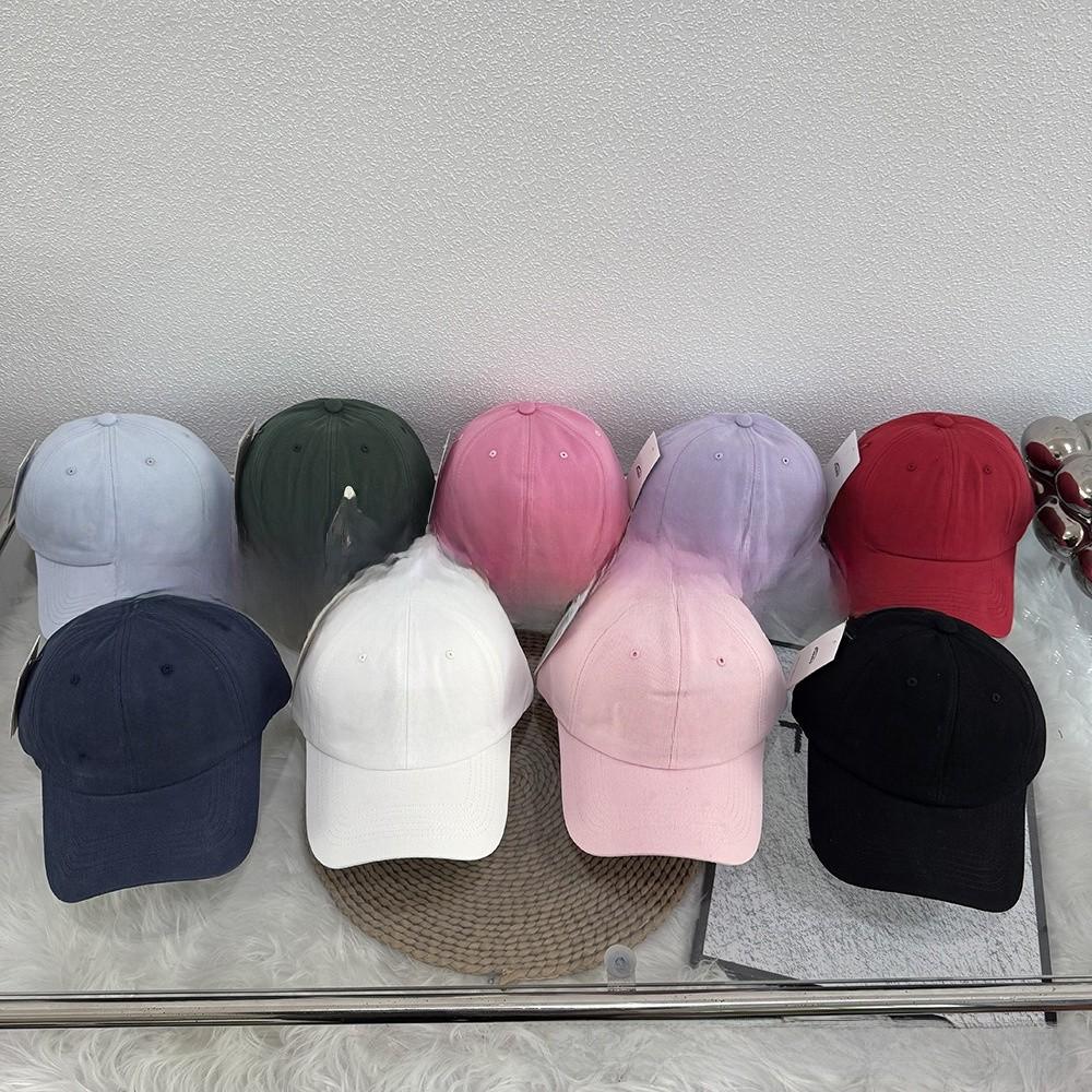 Adjustable Womens Baseball Cap With Embroidered Letters Cotton Wide Brim Sun Hat