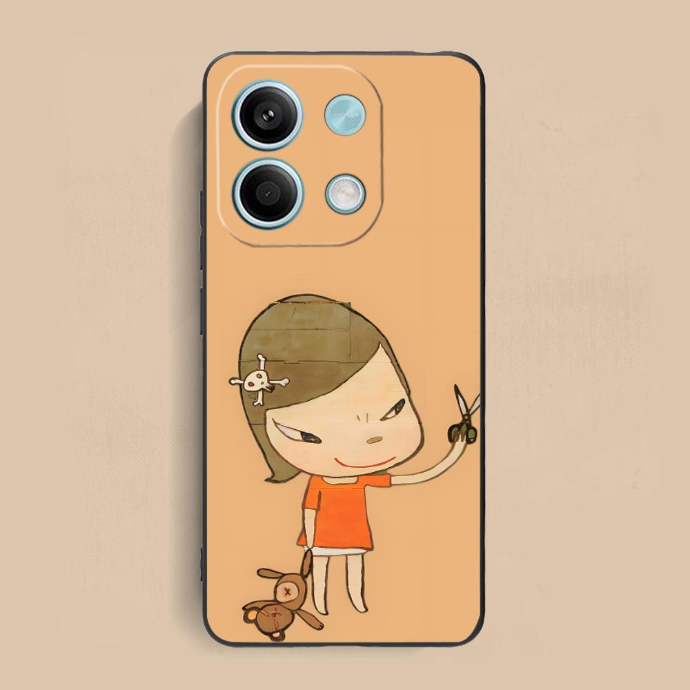 Anime Yoshitomo Nara Phone Case for Xiaomi Redmi 15 14 13 12 A5 3 2 1 C Plus 4G 5G Colorful Printing Cover Cover Luxury Pretty